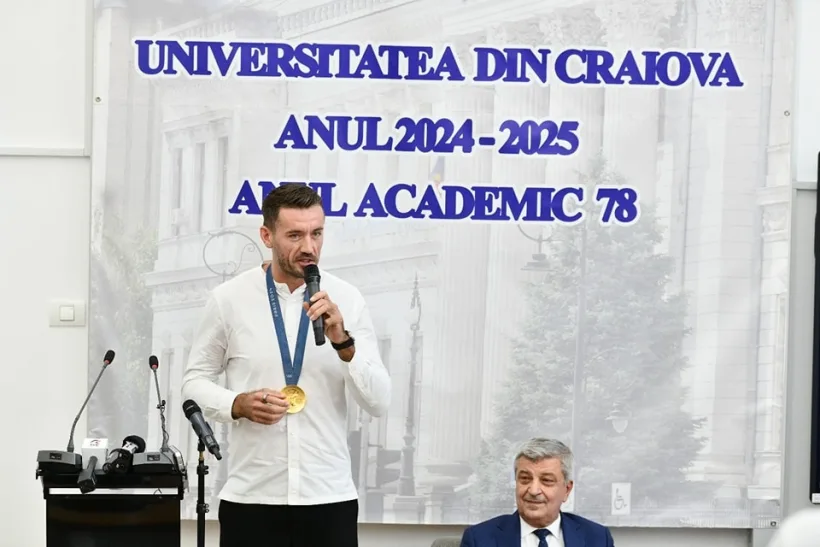 Deschiderea anului universitar în Craiova, cu un campion