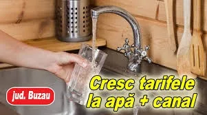 Tarife noi la apă, de la 1 ianuarie, în Buzău