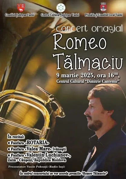Fanfara Zaim, din raionul Căușeni, la concertul omagial „Romeo Tălmaciu” din Vaslui