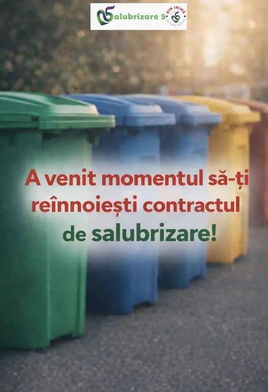 A venit momentul să-ți reînnoiești contractul de salubrizare!