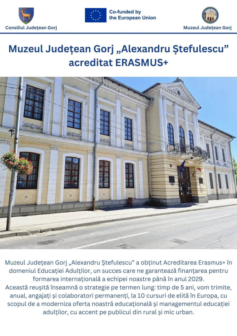 Muzeul Județean Gorj, pe harta excelenței europene!